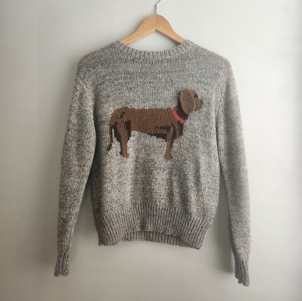 Vintage Knit Dog Sweater